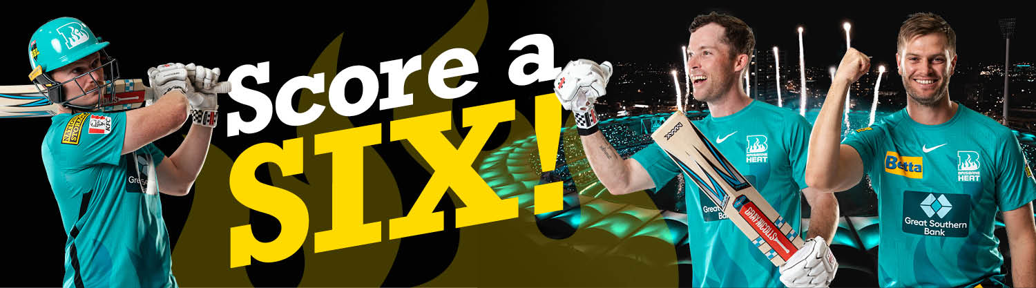 BRISBANE HEAT - Score a Six! - Landing Page Banner 2022- 900x250 BRISBANE HEAT - Score a Six! - Landing Page Banner 2022- 900x250