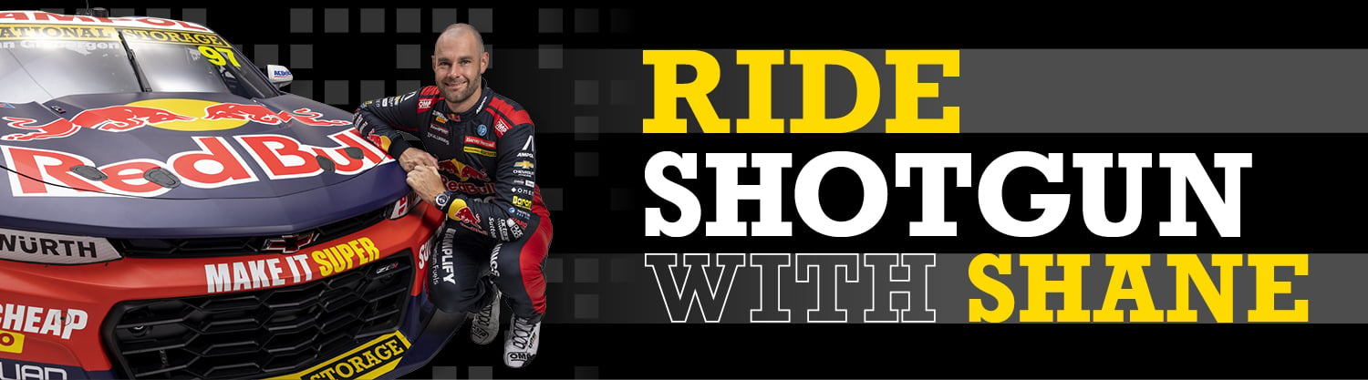 Redbull Racing - Ride Shotgun with Shane 2023 - WEBSITE Landing page banner 900x250